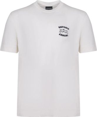 Emporio Armani Witte korte mouw T-shirt Af 12926 - Heren - T-shirts - Wit - L - Tops