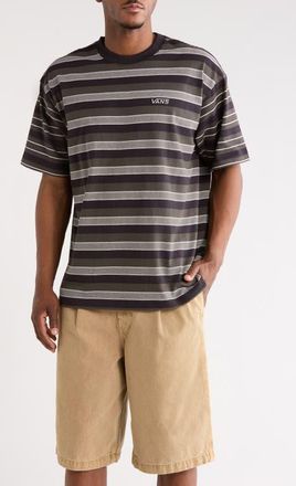 Vans Pismo Stripe Knit T-Shirt in Black at Nordstrom, Size X-Large