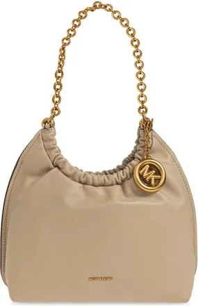 Michael Kors Tassen, Dames, Beige, ONE Size, Leer, Indie Medium Pochette