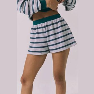 Chaser Resort Stripe Shorts In Multi
