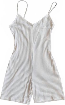 Only Hearts Womens So Fine Eco Rib Heart Onesie In White
