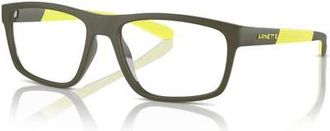Arnette 56mm Rectangle optical glasses in Green at Nordstrom