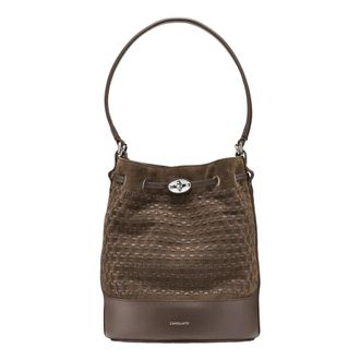 Zanellato Small 222 Bucket Bag - Dames - Tassen - Bruin - Maat: ONE Size Leer