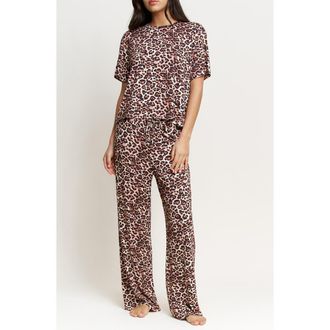 Honeydew Intimates All American Pajamas in Caramel Leopard at Nordstrom, Size X-Small