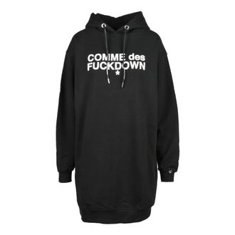 Comme Des Gar&ccedil;ons Hoodies, female, Black, Size: XS Comme des Fuckdown Sweatshirt