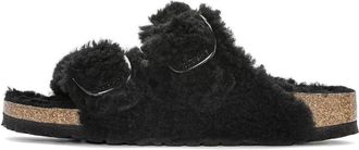 Birkenstock Arizona Big Buckle Shearling Narrow Fit Teddy Black 1023105