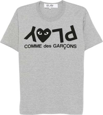 Comme Des Gar&ccedil;ons Grey Graphic Crew Neck T-Shirt