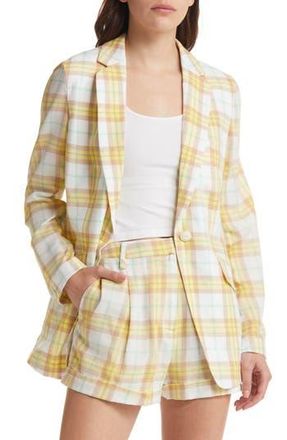 Rag & Bone Margot Plaid Blazer in Ylwplaid at Nordstrom Rack, Size 2