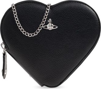 Vivienne Westwood Heart Shoulder Bag - Dames - Schoudertassen - Zwart - ONE Size - Tassen