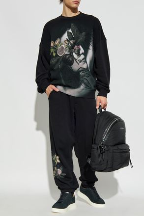 Emporio Armani Sweatpants, Mens, Black