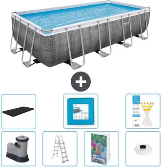 Bestway Piscina Bestway Power Steel Rectangular - 549x274x122 Cm - 8-piezas S674