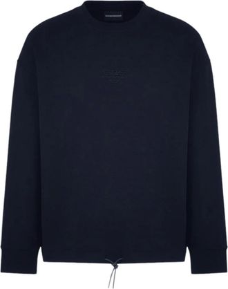 Emporio Armani Hombre, Sudaderas, Azul, Talla: L