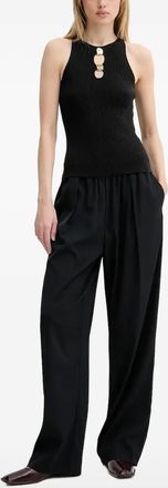 Sessun Top a coste - Nero