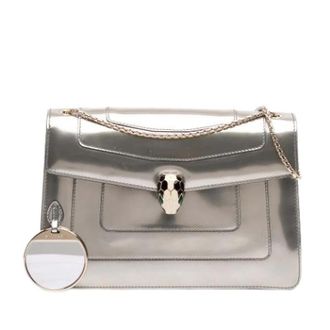 Bulgari Pre-owned Serpenti Schoudertas - Dames - Vintage Schoudertas - Grijs - ONE Size - Leer - Vintage