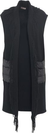 Herno Fringe-Detail Wool And Cashmere Gilet With Nylon Inserts