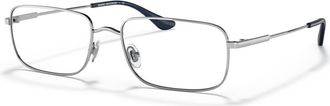 Brooks Brothers 55mm Rectangle optical glasses in Silver at Nordstrom