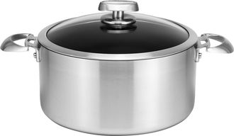 Scanpan CS+ 7.5-Quart Covered Dutch Oven, Stainless Steel Nonstick, Induction Ready