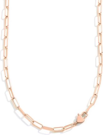 Mint & Lily Heart Padlock Necklace in Rose Gold Plated at Nordstrom