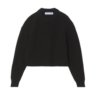 Proenza Schouler Round-neck Knitwear, female, Black, XL, Mockneck Jumper Casual Style