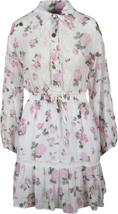 Ermanno Scervino Abito Corto Garzato - Dames - Shirt Kleedjes - Veelkleurig - M - Katoen - Kleedjes