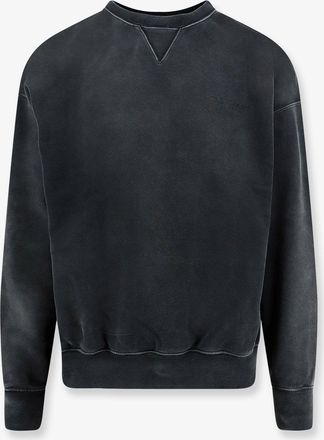 Maison Margiela Felpa in cotone con logo ricamato frontale - MAISON MARGIELA - gender_Man