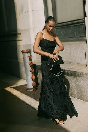 Mare Mare Emmy Burnout Velvet Maxi Dress