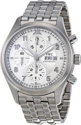 IWC Spitfire Pilot Chronograph Automatic Steel Mens Watch IW371705