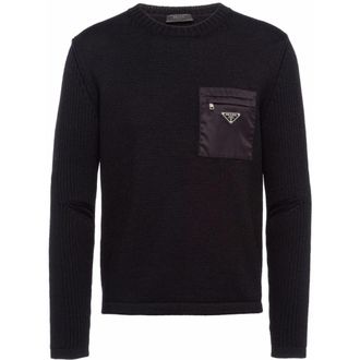 Prada Pocket-detail Wool Jumper