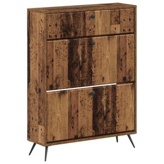 vidaXL Armario Zapatero Breda 78 X 24 X 103 Cm Madera De Ingenier&iacute;a Vidaxl
