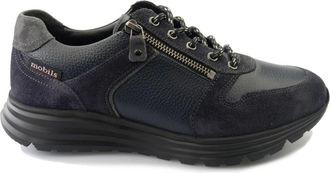 Mephisto Trendy en Ultralichte Herensneaker - Heren - Sneakers - Blauw - 40 1/2 EU - Leer - Schoenen