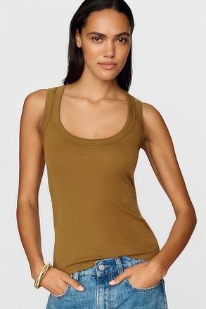 Pilcro Sunny 100% Wool Icon Tank Top