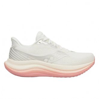 Saucony Womens Triumph 23 Shoes In Ivory/mauve