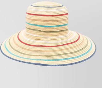 Paul Smith straw sun hat wide brim foldable