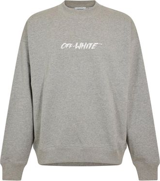 Off-white Mens Off White Crew Sweatshirt in Light Grey - Size X-Large