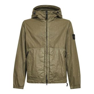 Stone Island Look Panama-TC Nylon Jacket - male - Stone Island - Light Jackets - Green - M - Jackets