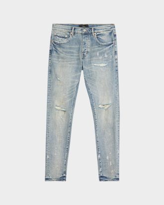 Purple Men & apos;s D-Worn Distressed Skinny Jeans