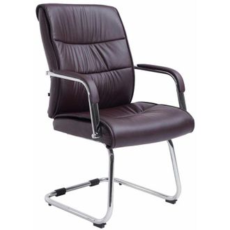 Clp Silla Estilo Cantilever Sievert Marr&oacute;n