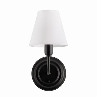 OEM L&aacute;mpara De Pared Grace Black Beige - Montada Sobre Una Bombilla
