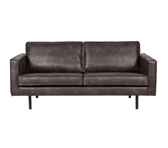 Woood Sof&aacute; moderno de 2 plazas en cuero reciclado