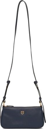 Pinko Crossbodytas met ritssluiting - Dames - Schoudertassen - Blauw - ONE Size - Leer - Tassen