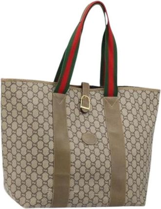 Gucci Pre-owned Tote Bags, female, Beige, Size: ONE SIZE Pre-owned Vintage Tote Bag