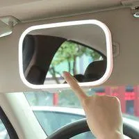 OEM Espejo De Cortes&iacute;a Para Coche, Recargable, Con 3 Modos De Luz, Pantalla T&aacute;ctil De 7,8 Pulgadas, Espejo Universal Para Parasol De Coche, Cami&oacute;n Y Suv (