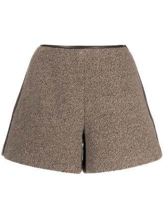 Goodious Shorts van wolmix - Bruin