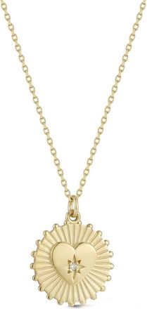 Ember Fine Jewelry 14K Gold Diamond Accent Heart Pendant Necklace at Nordstrom Rack