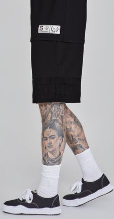 Siksilk Pantalones cortos dinámicos negros para hombre SikSilk XXL