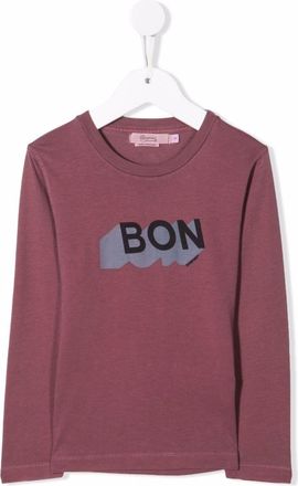BONPOINT logo-print cotton T-shirt - kids - Cotton - 4 - Pink