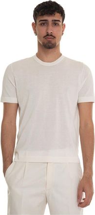 Hindustrie Crepe Jersey T-shirt- Superlichte stof - Heren - T-shirts - Beige - M - Katoen - Tops