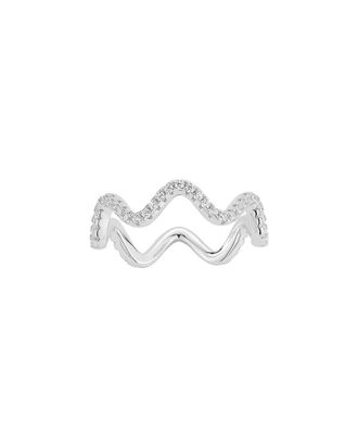 Glaze Jewelry Silver Cz Ring