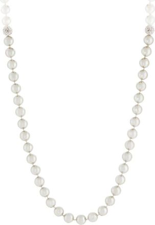 Splendid Pearls Silver 10Mm Pearl Necklace