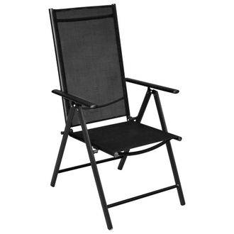 Berkfield Home Soft 7 Piece Garden Dining Set Aluminium Black